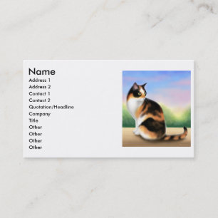 Calico Cat-profielkaart Visitekaartje