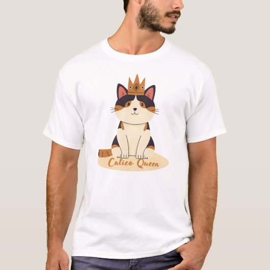 Calico Cat Queen T-shirt (Voorkant)