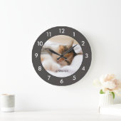 Calico Cat Resting Custom Large Clock Grote Klok (Huis)