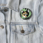 Calico Cat Ronde Button 5,7 Cm (In situ)
