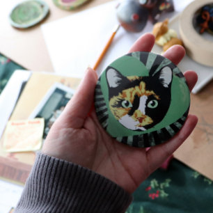 Calico Cat Ronde Button 5,7 Cm
