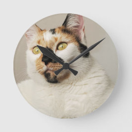 Calico Cat Ronde Klok