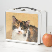 Calico Cat-schildering - Kute Original Cat Art (In situ)