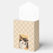 Calico Cat-schildering - Kute Original Cat Art Bedankdoosjes (Geopend)