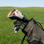 Calico Cat-schildering - Kute Original Cat Art Golfheadcover (Insitu)