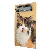 Calico Cat-schildering - Kute Original Cat Art Mini Klembord (Angled2)