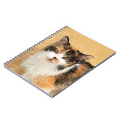 Calico Cat-schildering - Kute Original Cat Art Notitieboek (Linkerzijde)
