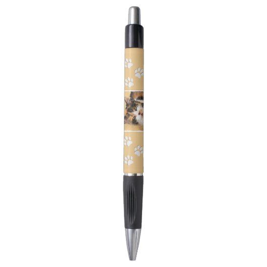 Calico Cat-schildering - Kute Original Cat Art Pen (Voorkant Verticaal)