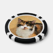 Calico Cat-schildering - Kute Original Cat Art Poker Chips (Enkel)