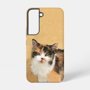 Calico Cat-schildering - Kute Original Cat Art Samsung Galaxy Hoesje