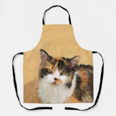 Calico Cat-schildering - Kute Original Cat Art Schort (Voorkant)