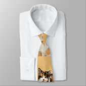 Calico Cat-schildering - Kute Original Cat Art Stropdas (Gebonden)