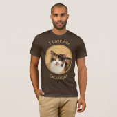 Calico Cat-schildering - Kute Original Cat Art T-shirt (Voorkant volledig)