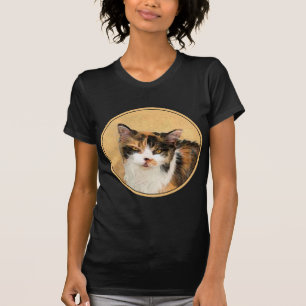 Calico Cat-schildering - Kute Original Cat Art T-shirt