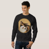 Calico Cat-schildering - Kute Original Cat Art Trui (Voorkant volledig)