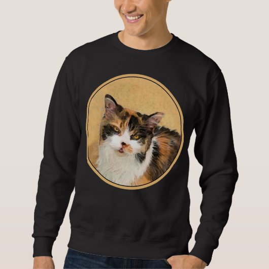 Calico Cat-schildering - Kute Original Cat Art Trui (Voorkant)