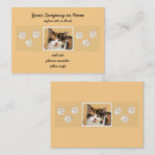 Calico Cat-schildering - Kute Original Cat Art Visitekaartje (Voorkant / Achterkant)