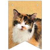 Calico Cat-schildering - Kute Original Cat Art Vlaggetjes (Derde vlag)