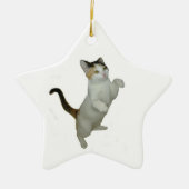 Calico Cat Sit Up Ornament (Voorkant)