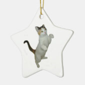 Calico Cat Sit Up Ornament (Links)