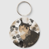 Calico Cat Sleutelhanger (Voorkant)