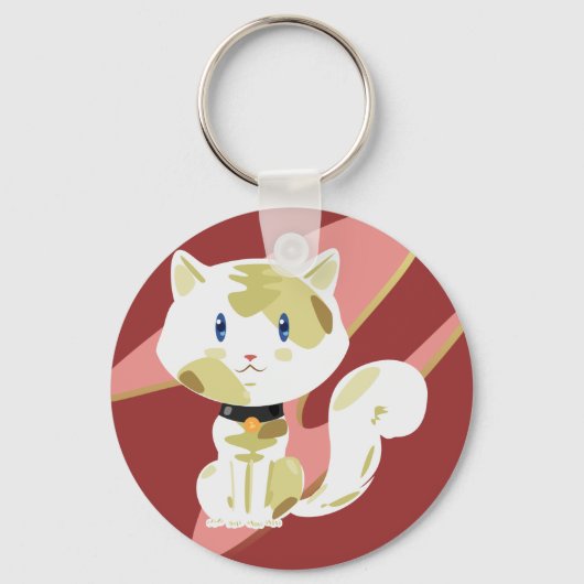 Calico Cat Sleutelhanger (Voorkant)