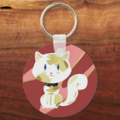 Calico Cat Sleutelhanger (Voorkant)