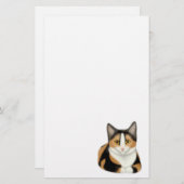 Calico Cat Stationery Briefpapier (Voorkant / Achterkant)
