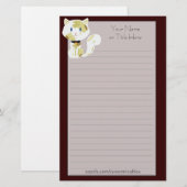 Calico Cat Stationery Briefpapier (Voorkant / Achterkant)