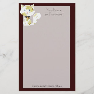 Calico Cat Stationery Briefpapier