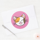 CALICO CAT-STICKERS RONDE STICKER (Envelop)