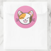 CALICO CAT-STICKERS RONDE STICKER (Tas)