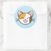CALICO CAT-STICKERS RONDE STICKER (Tas)