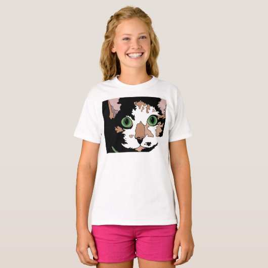 Calico Cat T-Shirt (Voorkant volledig)