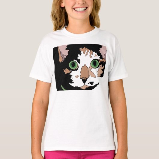 Calico Cat T-Shirt (Voorkant)