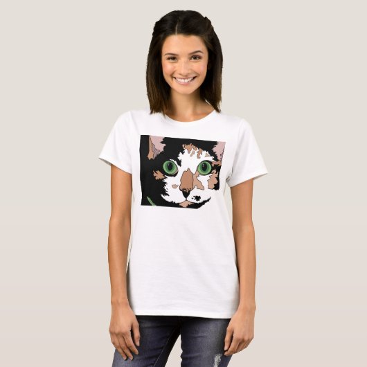 Calico Cat T-Shirt (Voorkant volledig)