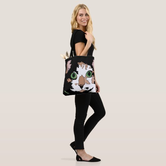 Calico Cat Tote Bag (Op model)