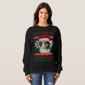 Calico Cat Ugly kerstSweater Style Santa Hat Trui (Voorkant volledig)