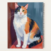 Calico Cat | Watercolor Pretty Kitten Cat Pet Planner (Achterkant)