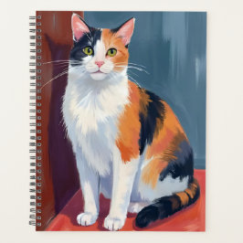 Calico Cat | Watercolor Pretty Kitten Cat Pet Planner