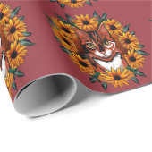 Calico Cat With Black-eyed Susan Maryland State  Cadeaupapier (Rol Hoek)