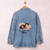 Calico Cat You Had Me bij Meow Waterverf Denim Jacket (Hangar)