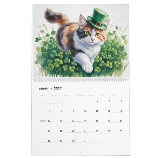 Calico Cats Calendar Kalender (Mar 2027)