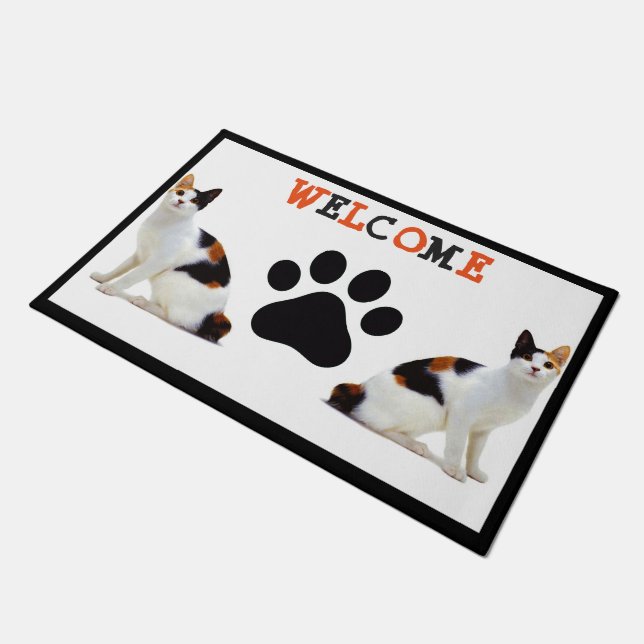 Calico Cats Doormat Deurmat (Schuin)