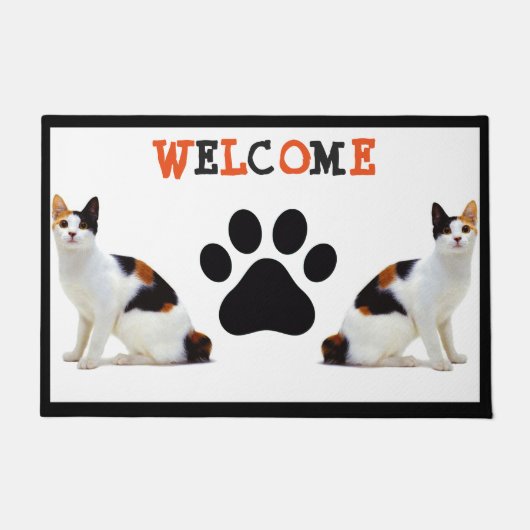 Calico Cats Doormat Deurmat (Voorkant)
