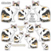 Calico Cats LG Sticker Set (Voorkant)