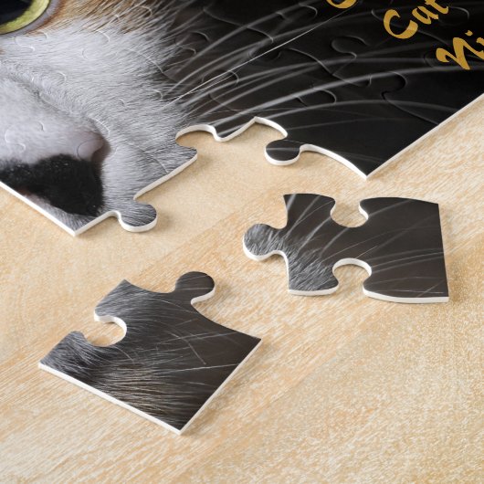 Calico Cat's nachtpuzzle Legpuzzel (Zijkant)