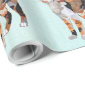 CALICO CHRISTMAS Wrapping Paper Cadeaupapier (Rol Hoek)