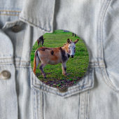 Calico Donkey Ronde Button 4,0 Cm (In situ)