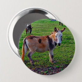 Calico Donkey Ronde Button 4,0 Cm